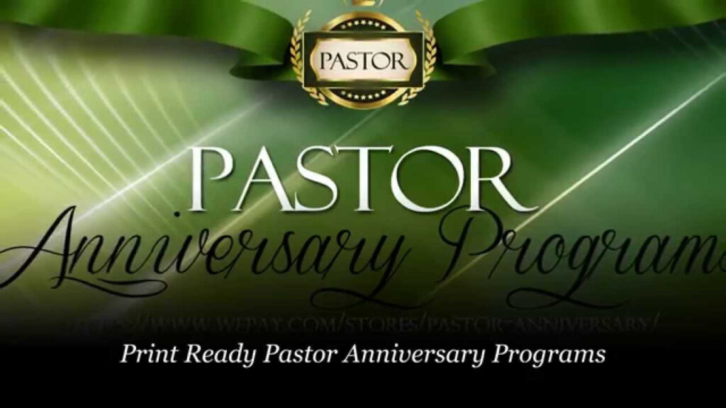 Pastor Anniversary Pastor Appreciation Programs YouTube