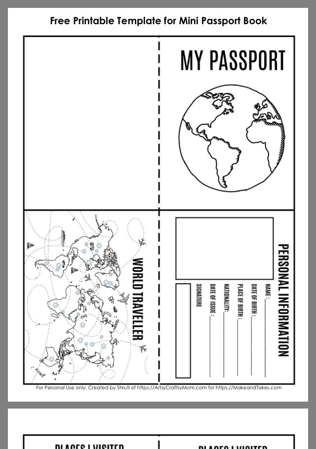 Pin By Shelly Sarver On Vbs Passport Template Passports For Kids 