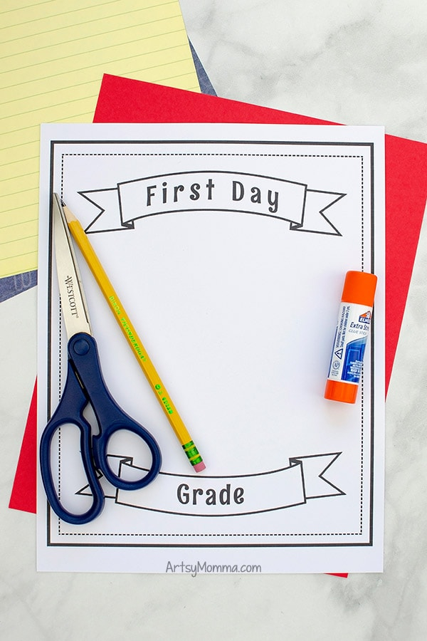 Printable First And Last Day Of School Signs Fun Handprint Art