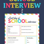 Printable Last Day Of School Interview In 2020 Last Day Of School