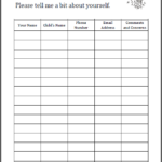 Printable Sign in Sheet For Open House Student Handouts