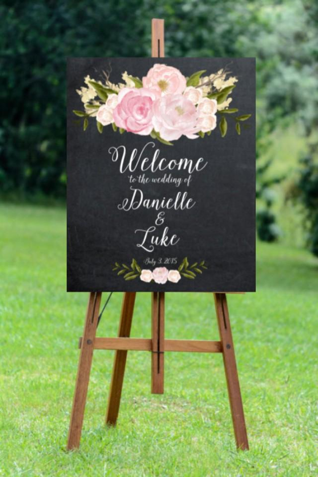 Printable Wedding Sign Welcome Wedding Sign Digital Wedding Sign 