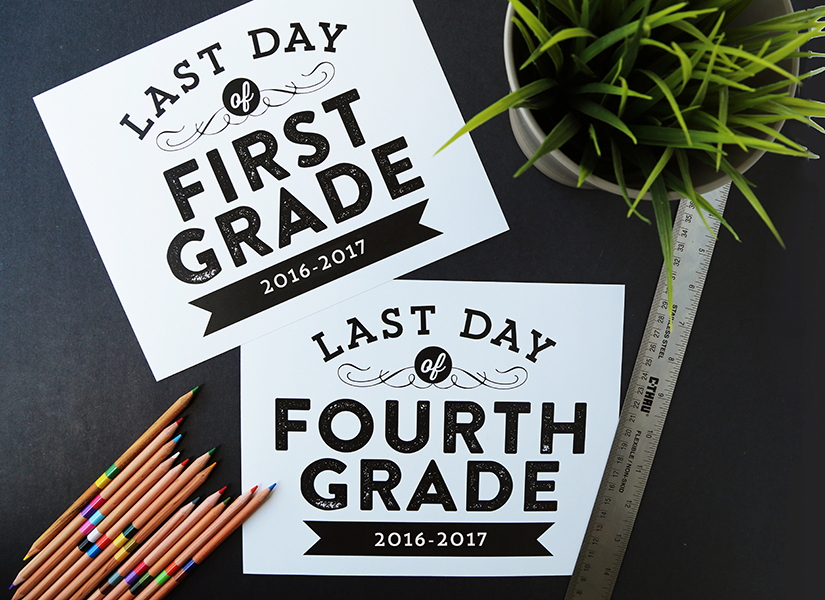 Remodelaholic Printable Last Day Of School Signs Updated For 2018 2019 