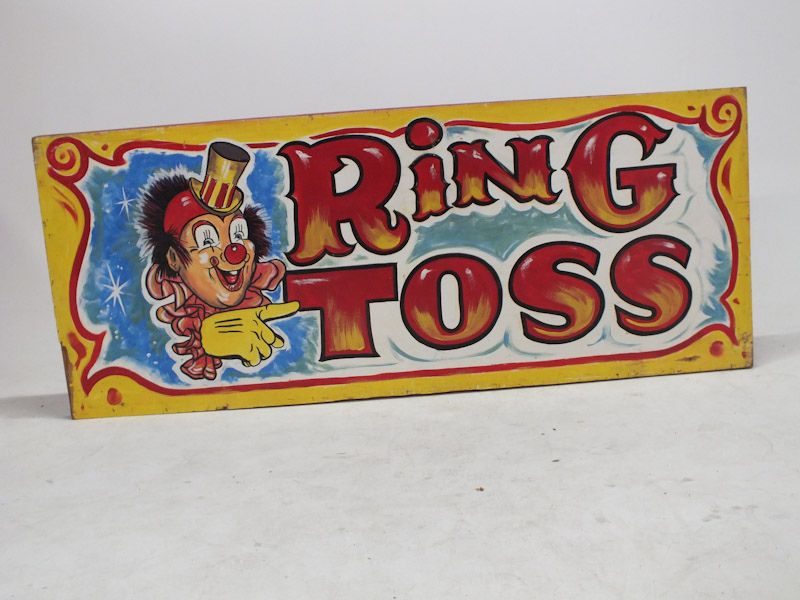 Ring Toss large Vintage Carnival Game Sign Prop Rental And Decor Www 