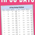 Save 500 In 30 Days Simple Money Saving Challenge challenge days