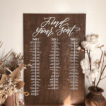 SEATING Chart Find Your Seat Wooden Wedding Guest Seating Plan