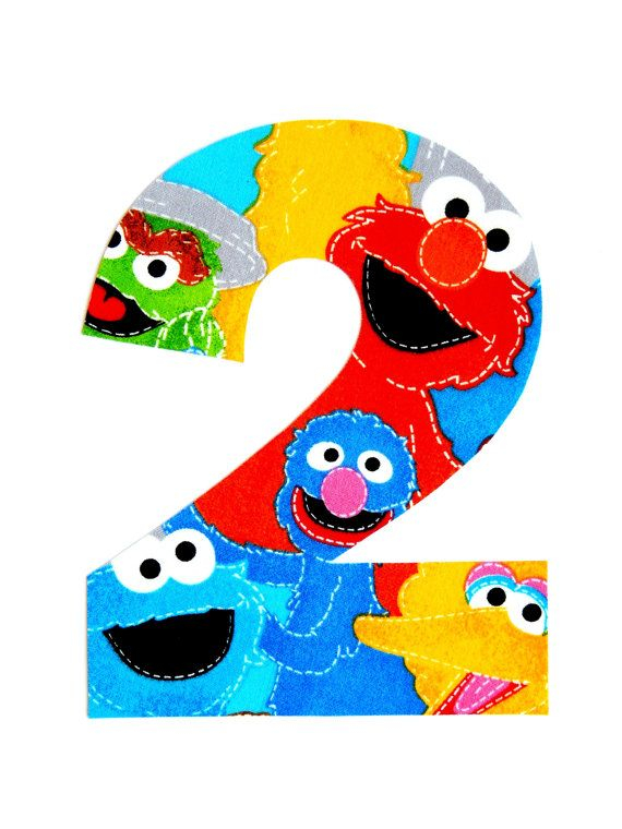 Sesame Street Elmo 2nd Birthday Cookie Monster Big Bird Patch Os 