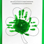 Shamrock Handprint Art Crafts With Printable Poem Rhythms Of Play