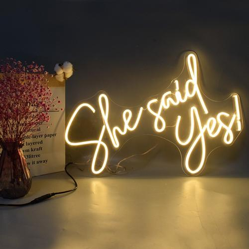  She Said Yes Neon Sign Remarkable Neon