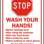 Stop Wash Your Hands Sign D5828 By SafetySign