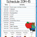 Teacher Daily Schedule Template Free Lovely Class Schedule Freebie