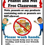 Thriving With Allergies Peanut Tree nut Free Classroom Poster Food