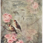 Vintage Birds Roses A4 Rice Paper For Decoupage Scrapbooking Etsy