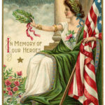 Vintage Memorial Day Image Lady Liberty 2 The Graphics Fairy