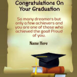 Wants To Congratulate Your Friend On His Graduation Try These