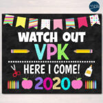 Watch Out VPK Here I Come Back To School Printable Back To School Girl