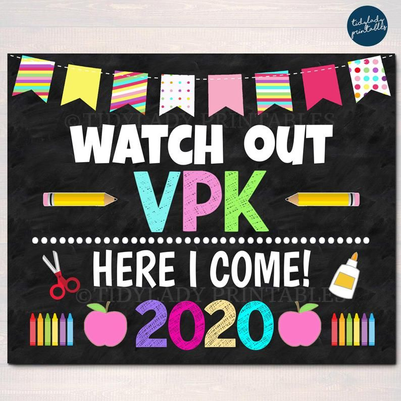 First Day Of Vpk Sign Printable Free 2022 FreePrintableSign