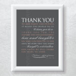 Wedding Thank You Sign Wedding Sign Guest Thank You Guest Favor