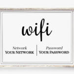 WIFI Password Printable Wifi Password Sign Internet Sign Etsy Wifi