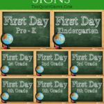 5 FREE Back To School Printable Sign Sets School Signs Back To