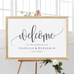5 Sizes Editable Wedding Welcome Sign Template Welcome Sign Printable