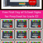 A Happy Frugal Life Free Printable 1st Day Of School Signs