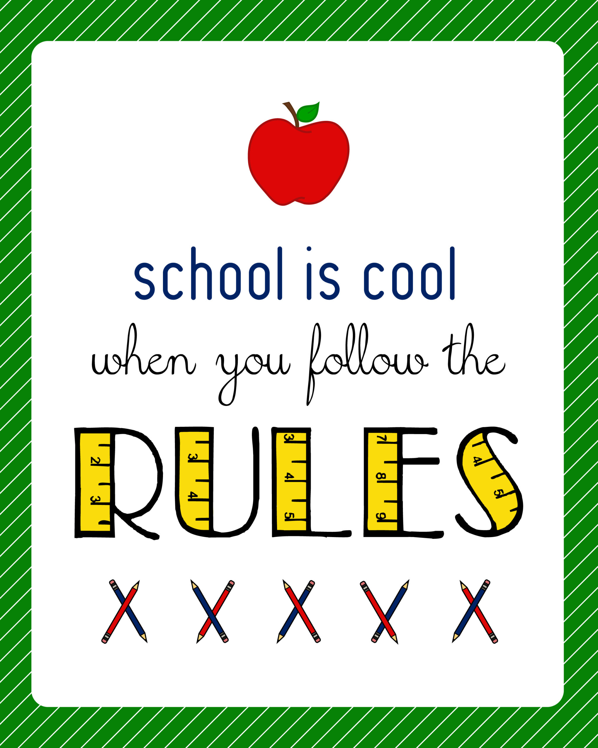 Back To School Classroom Sign Printable