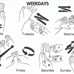 BSL Days Of The Week Signs Page