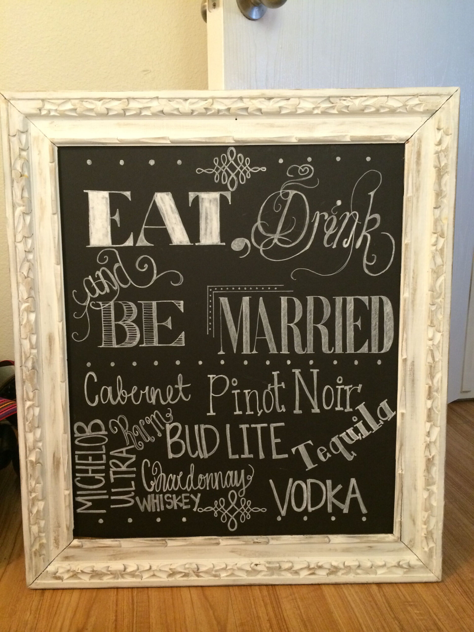 Chalkboard Wedding Sign Bar Sign Wedding Chalkboard Signs Bar Signs 