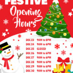 Christmas Opening Hours Poster Template PosterMyWall