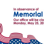 Closed For Memorial Day