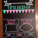 First Day Of School Chalkboard Reusable Fill In The Blanks School