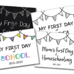 First Day Of School Sign Free Printable 2021 2022 Discovering Mommyhood