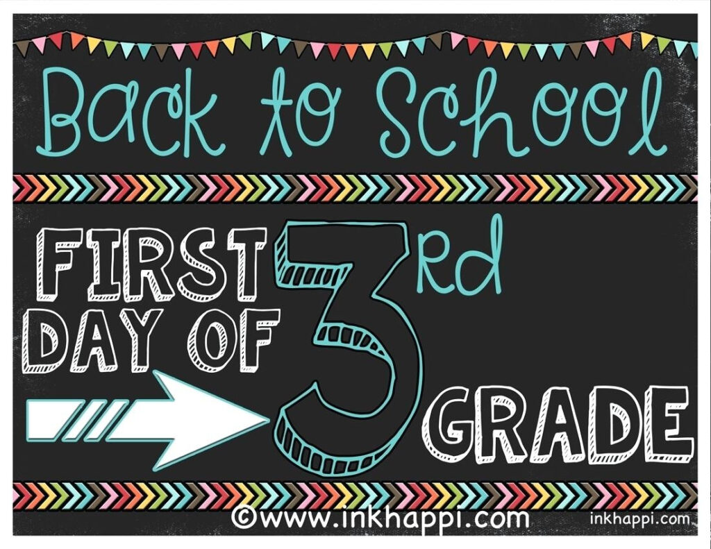 First Day Of Second Grade Free Printable Sign Free Printable