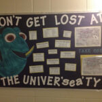 First Semester RA Bulletin Board With Maps And Information Residents