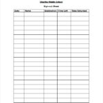 FREE 10 Sample School Sign Out Sheet Templates In MS Word PDF