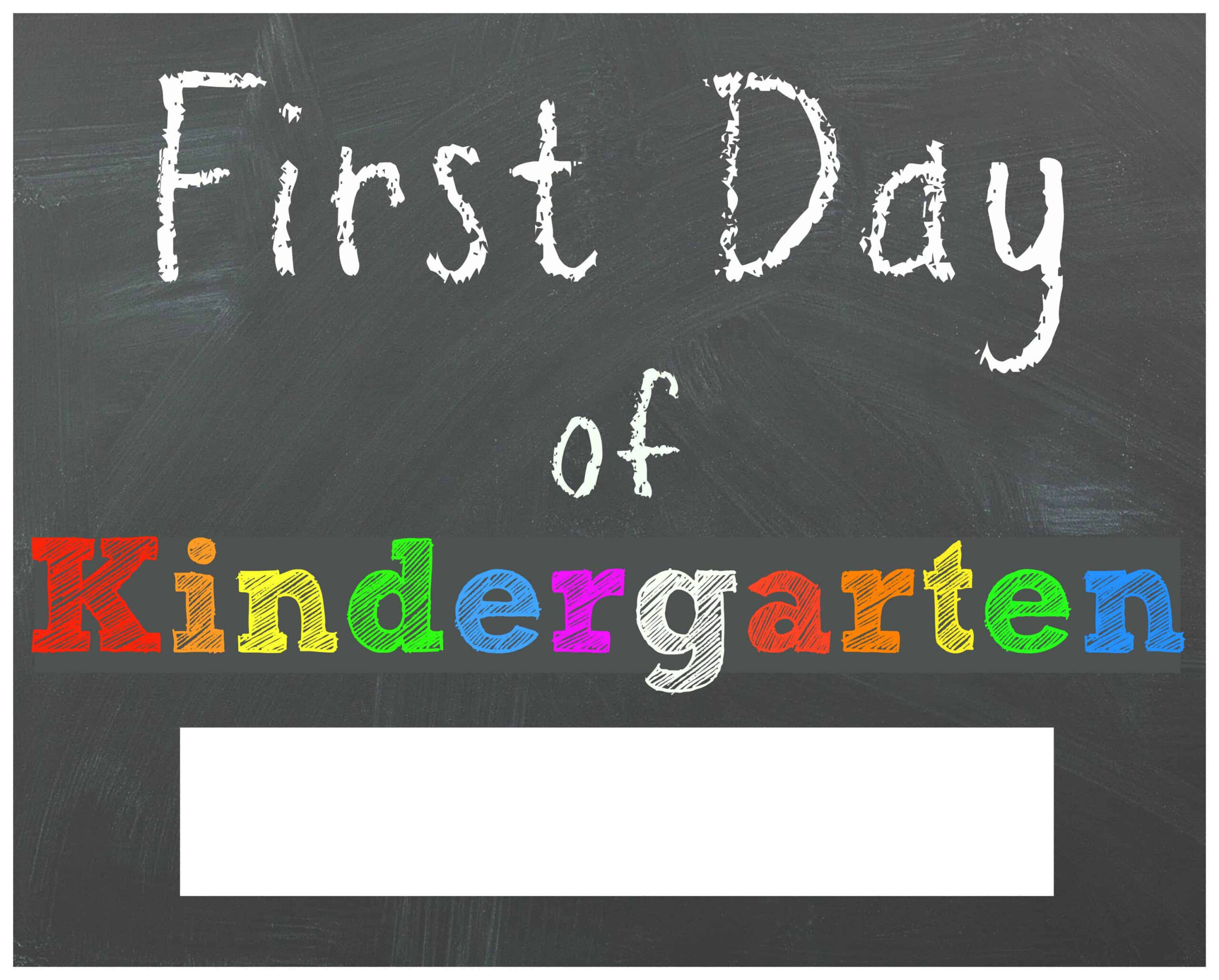 FREE Back To School Printable Chalkboard Signs For First Day Of School 