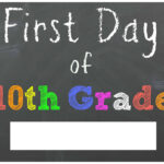 FREE Back To School Printable Chalkboard Signs For First Day Of School