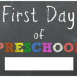 FREE Back To School Printable Chalkboard Signs Kindergarten First Day