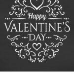 Free Chalkboard Printable Happy Valentine s Day Printables