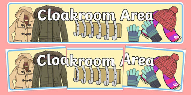 FREE Cloakroom Area Sign teacher Made 