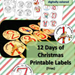Free Printable 12 Days Of Christmas Labels Drawn2BCreative