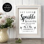 Free Printable Wedding Sparkler Sign Free Printable