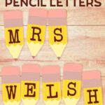 Free Printable Welcome Back To School Pencil Letter Banner Decorations