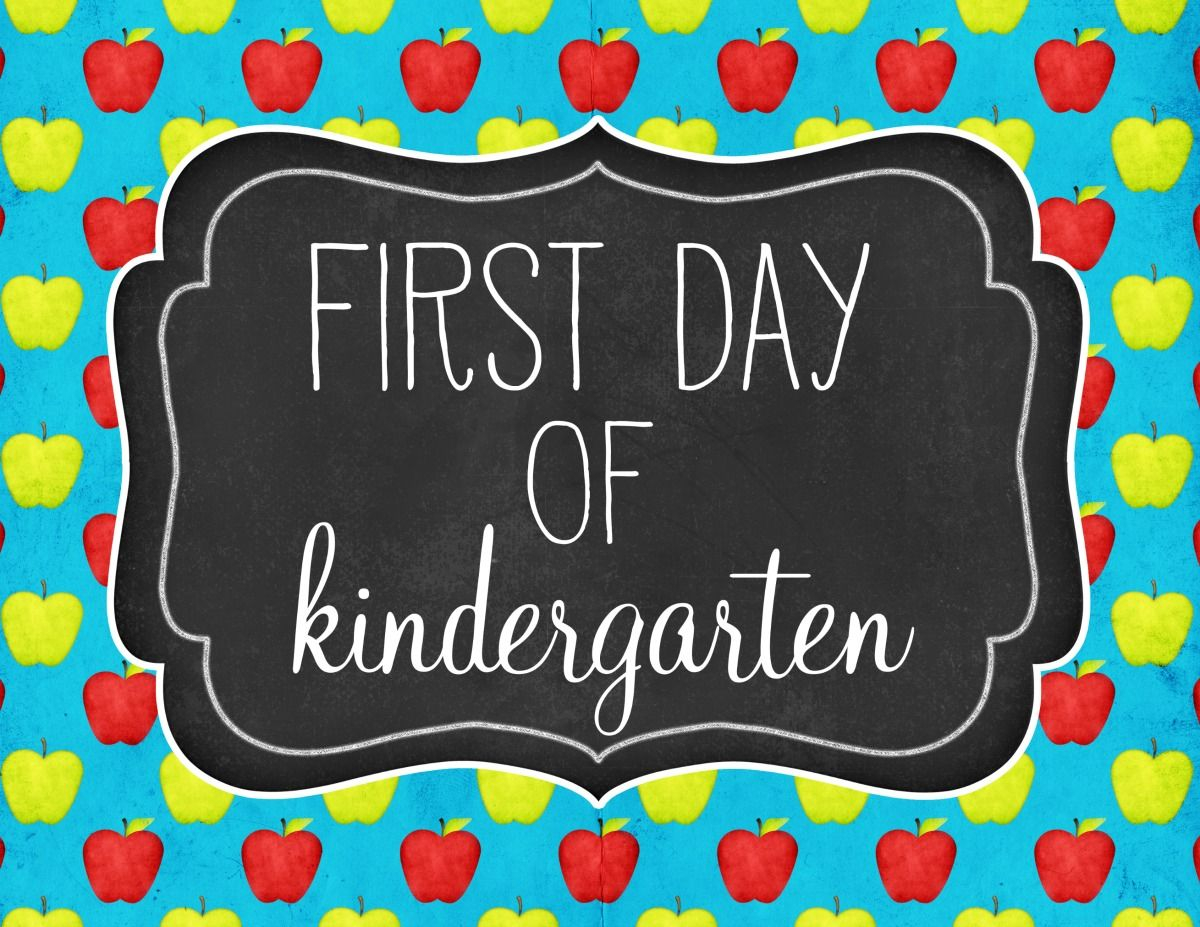  freeprintable First Day Of Kindergarten Sign Our Knight Life 