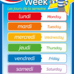 French Days Of The Week Sign Illustrated Languages Sign For Schools