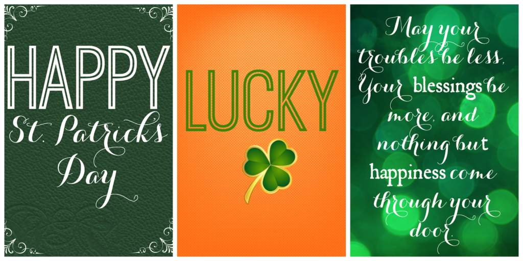 Glam Glitz And Glue Sticks FREE Printable St Patrick s Day Signs