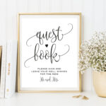 Guest Book Sign Wedding Sign Please Sign Our Guest Book Guest Book