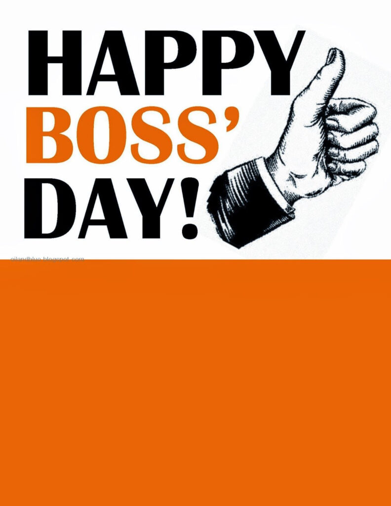 HAPPY BOSS DAY CARD Free Printable Bosses Day Cards Happy Boss 