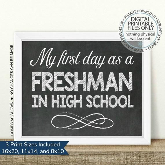 I m A Freshman First Day Of High School Sign Class Of 2023 Printable 